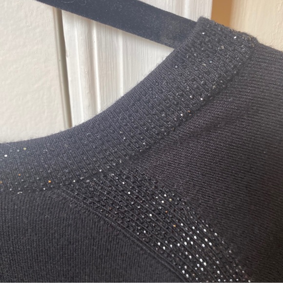 Conrad C Collection, black sweater with sparkle detail, size small - Picture 4 of 4